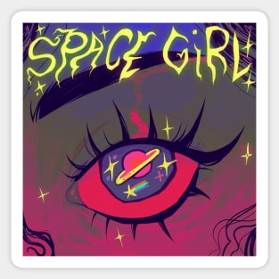 Space girl Sticker